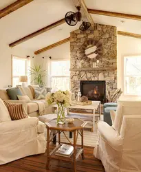 Country style living room interior