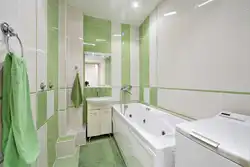 Ванна бөлмесінің жасыл ақ плиткасы фотосуреті