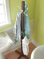 Hangers in the bathroom design photo