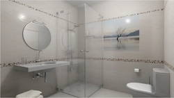 Bathroom design with sheet panels
