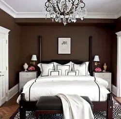 Спальня в шоколадных тонах дизайн