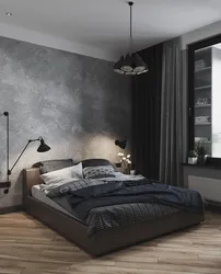 Graphite Color In The Bedroom Interior