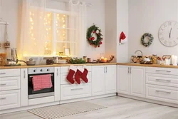 Decorate the kitchen for the new year photo