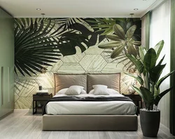 Eco-style in the bedroom interior