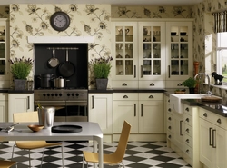 Fashionable wallpaper design for the kitchen