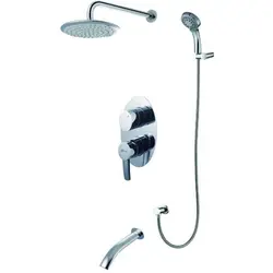 Built-in faucets for bathroom with shower photo