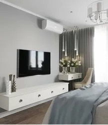 Photo of bedroom furniture with TV