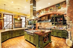 Italian style in the kitchen interior