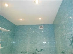 Дизайн потолков панелями в ванной