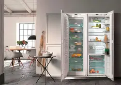 Морозильная камера в интерьере кухни