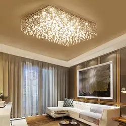 Chandeliers for living room photo with low ceiling photo