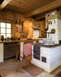 Планіроўка кухні ў доме з печкай фота