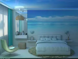 Спальня З Блакітнай Столлю Дызайн