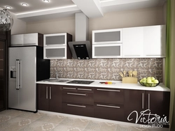 Kitchen design in chocolate milk color design