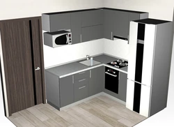 Kitchen Design In Modern Style 4 Meters