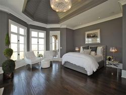 Bedroom interior dark ceiling