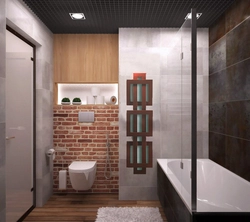 Хрущевтегі лифт стиліндегі ванна