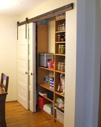 Door to the storage room in the apartment photo options