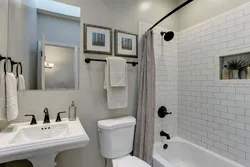 Inexpensive bathroom interior