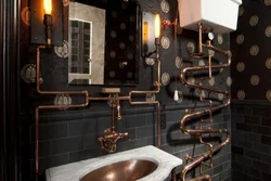 Трубы в ванной комнате дизайн фото