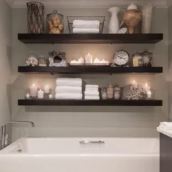 Bathroom Shelf Design Photo