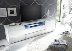 Комод в современном стиле в гостиную фото под телевизор