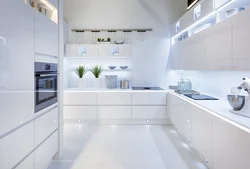 Интерьеры кухня белого цвета фасады