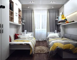 Room design 12 sq m children's bedroom