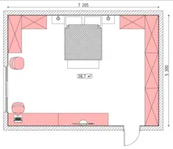 Bedroom interior plan