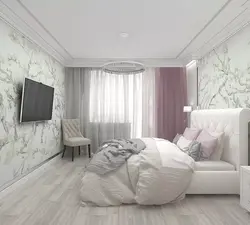 Простой дизайн спальни в светлых тонах фото