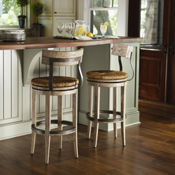 Bar stools in the kitchen for the bar counter photo