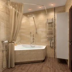 Bathroom and toilet design warm colors