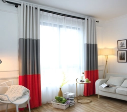 Curtains design for the bedroom combined photo design
