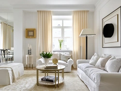 Apartment design beige walls