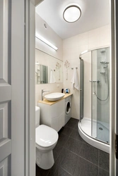 Bathroom in a one-room apartment photo