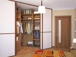 Photo of corner cabinets in the apartment