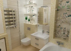Bathroom design in a small studio