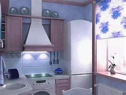 Дизайн Брежневки Кухни С Холодильником Фото