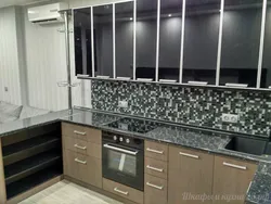 Kitchen facades in aluminum profile photo