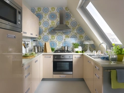 Photo of attic kitchen