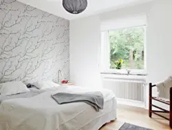 Plain Walls In The Bedroom Interior