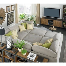 Sofas In The Interior Of A Small Living Room Photo