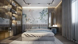 What wallpaper is in fashion in 2023 for the bedroom photo design