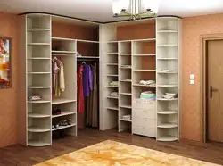 Corner built-in wardrobe in the bedroom photo inside