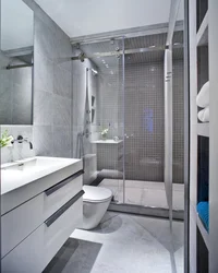 Design Of A Small Combined Bathtub With Shower