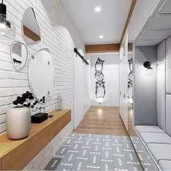 Modern long hallway design