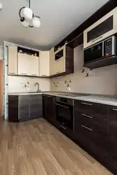 Kitchen Interior With Wenge Floor