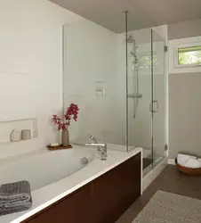 Bathroom Design With Shower And Bathtub At The Same Time