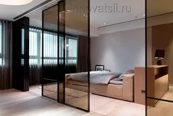 Glass partition design for apartment