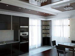 Kitchen living room with windows on different walls photo